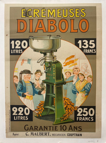 Link to  Écrémeuses Diabolo Poster ✓France, c.1930  Product