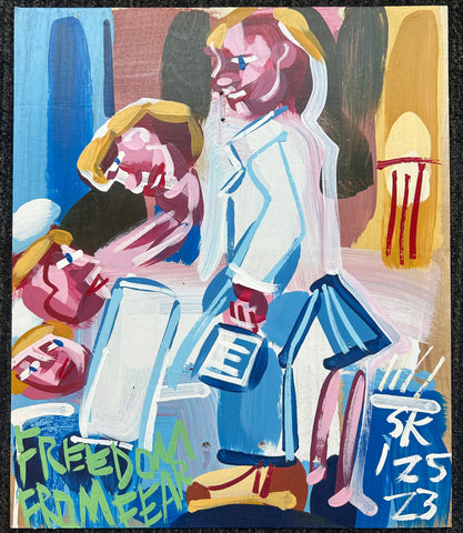 Link to  Freedom From Fear Steve Keene Painting #64USA, 2022  Product