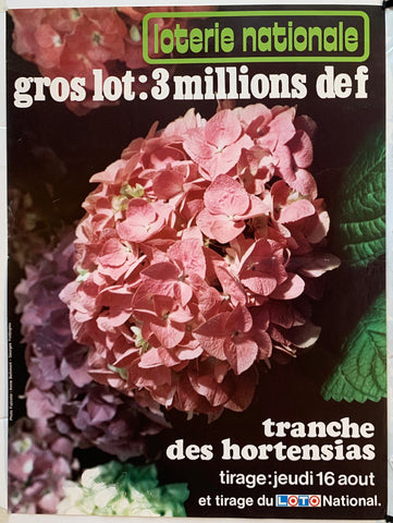 Link to  Loterie Nationale - "Tranche des Hortensias"France, C. 1975  Product