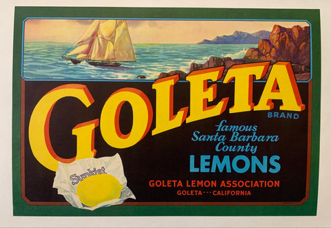 Link to  Sunkist Goleta Lemons PosterCalifornia, c.1950.  Product