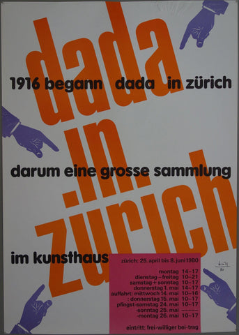 Link to  1916 Begann dada in zurich darum eine grosse sammlung im kunsthausSwitzerland 1980  Product