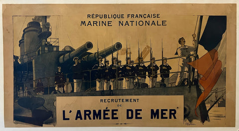 Link to  Recrutement de l'Armée de Mer PosterFrance, c. 1912  Product