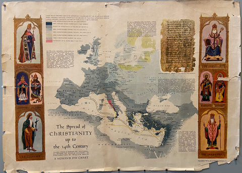 Link to  The Spread of Christianity up to the 14th Century PosterU.S.A, 1947  Product