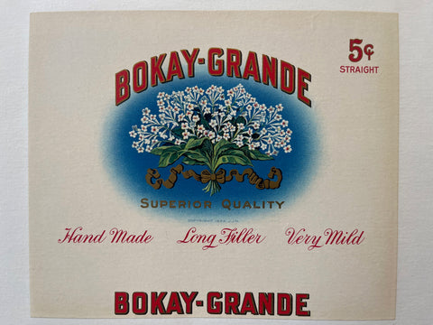 Link to  Bokay-Grande LabelU.S.A.,  1934  Product