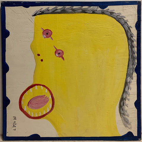 Link to  Yellow and Red Self Portrait Mose Tolliver PaintingU.S.A., c. 1995  Product