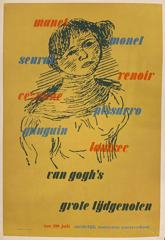 Link to  Van Gogh's Grote Tÿdgenoten PosterNetherlands, c. 1950  Product