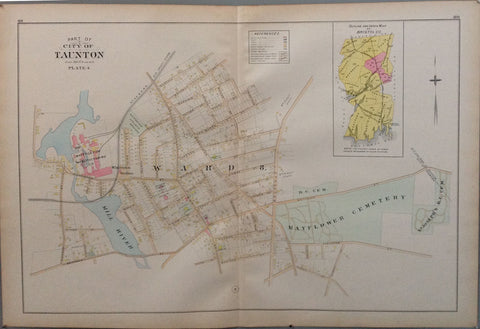 Link to  Mill River/Mayflower Cemetery - Part of city of TauntonU.S.A 1895  Product