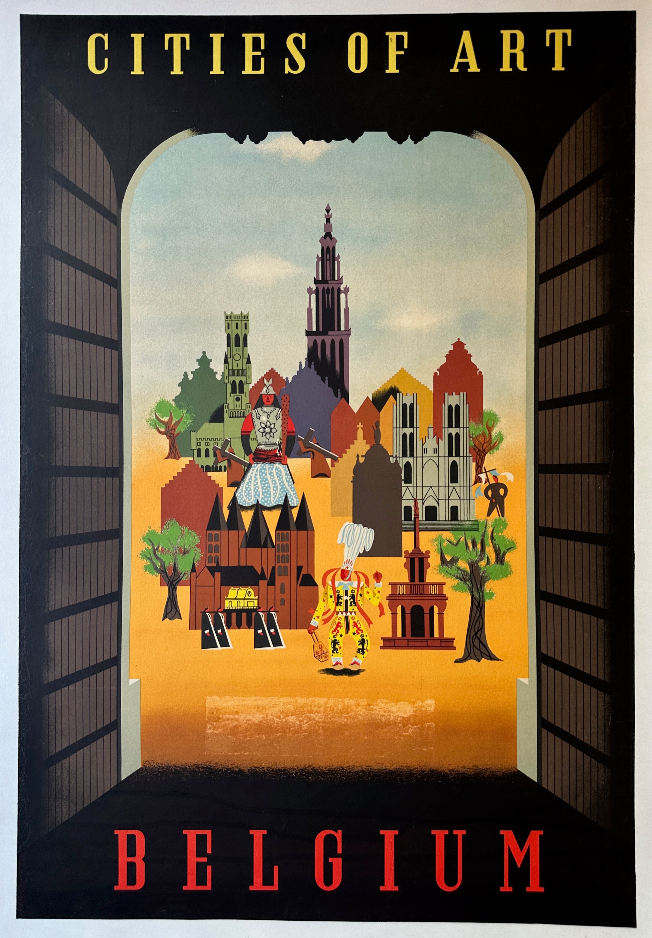 Cities of Art Belgium Poster