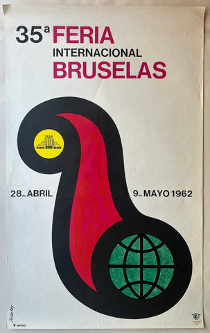 Link to  35e Feria Internacional Bruselas PosterBelgium, 1962  Product