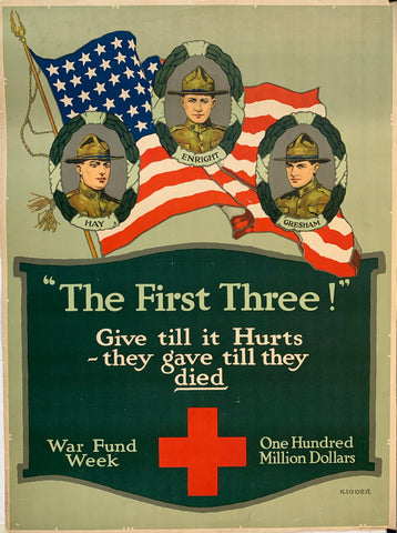 Link to  The First Three! Give till it Hurts - they gave till they diedUSA, C. 1918  Product