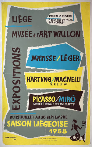 Link to  Musée de l'Art Wallon Expositions PosterBelgium, 1958  Product
