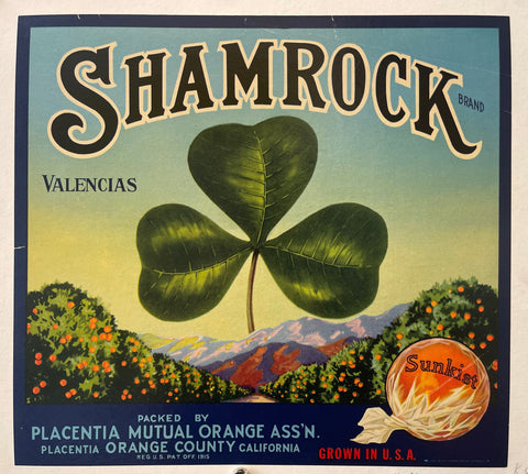 Link to  Shamrock Sunkist Orange Crate PosterCalifornia, c.1960.  Product
