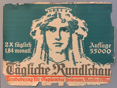 Link to  Tägliche Rundschau PosterGermany, c. 1920  Product