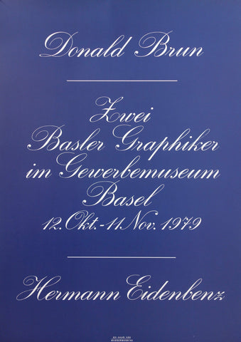 Link to  Donald Brun Livei Basler Graphiker im Gewerbemuseum BaselSwitzerland, 1979  Product