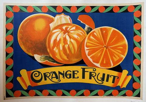 Orange Fruit Poster