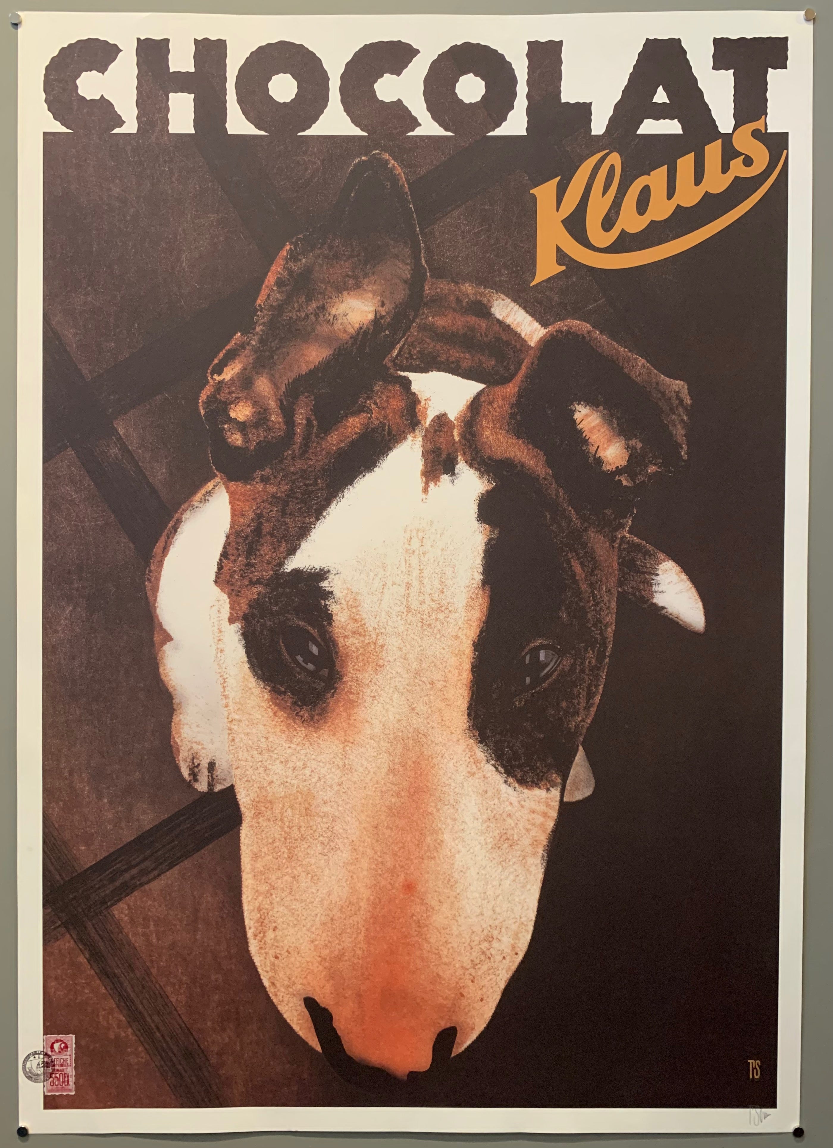 Chocolat Klaus Signed Poster