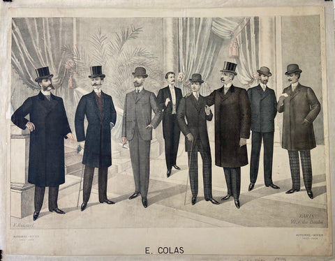 Link to  E. Colas Men's Fashion PosterFrance, 1903  Product