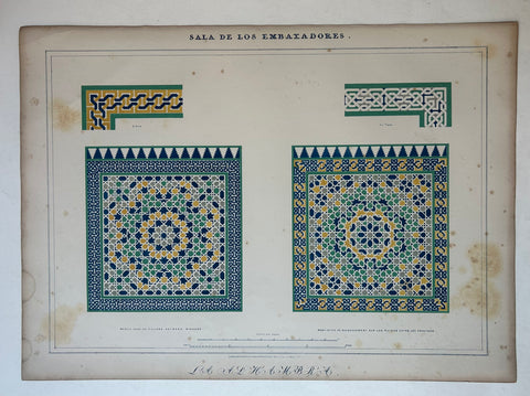 Link to  Salas de los Embajadores Alhambra Print 21England, c. 1844  Product