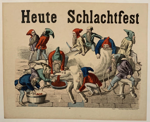 Link to  Heute Schlachtfest poster ✓1900  Product