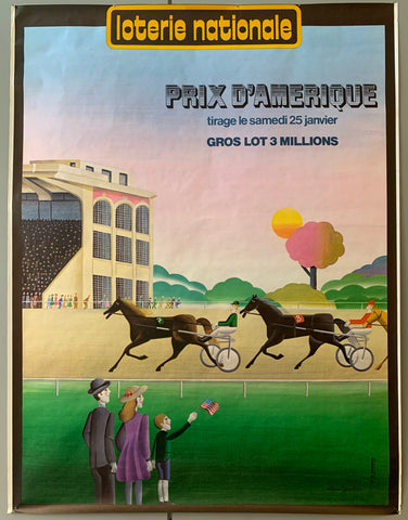 Link to  Prix d'Amérique Loterie Nationale PosterFrance, c. 1970  Product