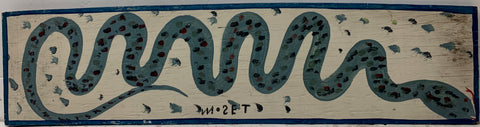 Speckled Blue Snake Mose Tolliver Painting
