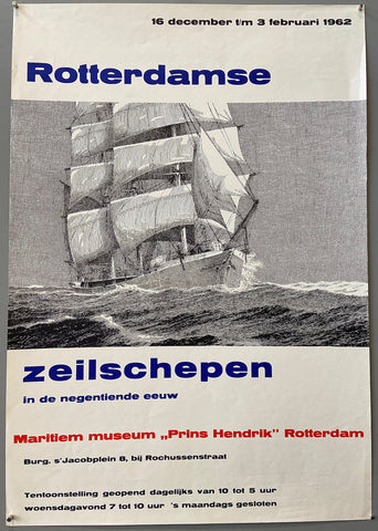 Link to  Rotterdamse Zeilschepen in de Negentiende Eeuw PosterThe Netherlands, 1963  Product
