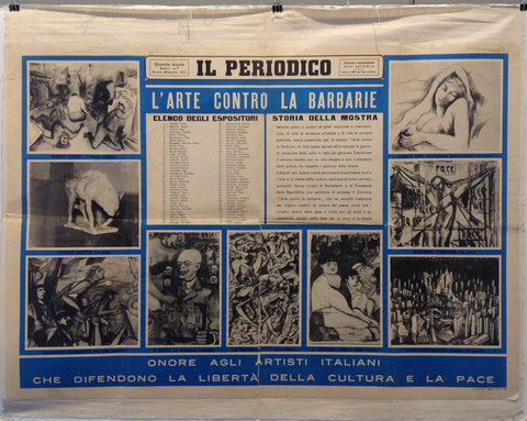 Link to  Il Periodico L'Arte Contro La BarbarieItaly, C. 1951  Product