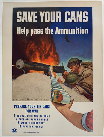 Link to  Save Your Cans - Help pass the AmmunitionUSA, C. 1945  Product
