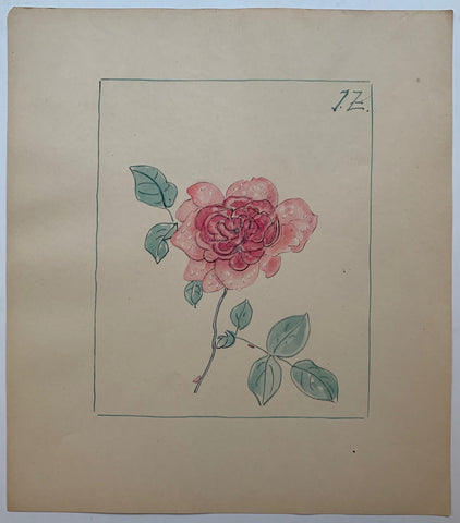 Link to  Rose With Dew #21 ✓J.Z, c. 1930  Product