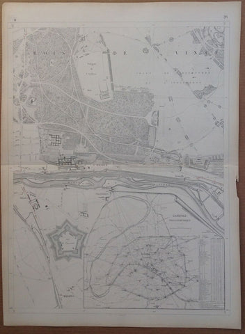 Link to  Bois De Vincennes & Fort de Charenton ✓France c. 1872  Product
