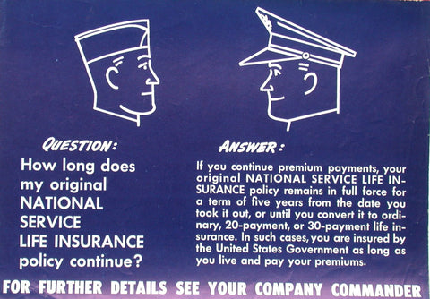 Link to  WW2 Insurance Question : "How Long-"USA, C.1939  Product