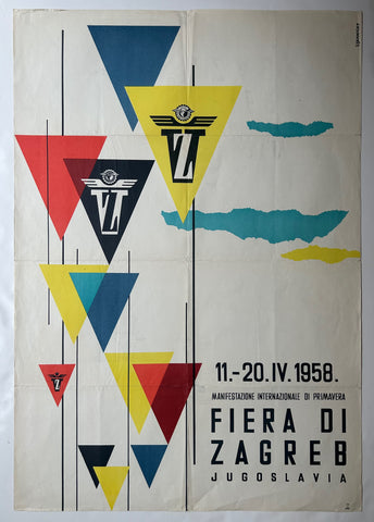 Link to  Fiera di Zagreb PosterYugoslavia, 1958  Product