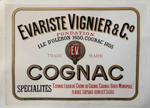 Link to  Cognac Evariste Vignier & Co. PosterFrance, 1899  Product