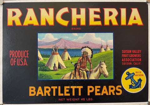 Link to  Racheria Pear Crate PosterU.S.A. c.1950  Product