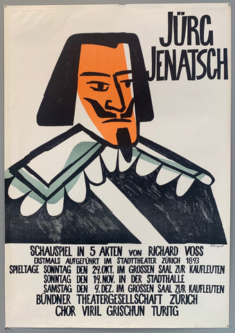 Link to  Jürg Jenatsch PosterSwitzerland, c. 1945  Product