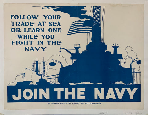 Link to  Follow your trade at sea or learn of while you fight in the navy JOIN THE NAVY.USA, C. 1918  Product