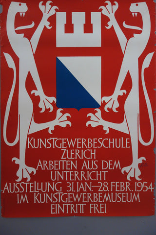 Link to  KunstgewerbemuseumSwiss Poster, 1954  Product