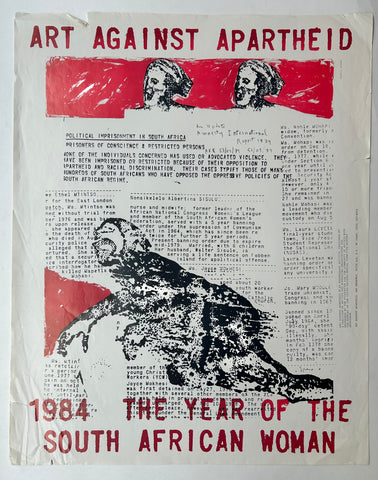 Link to  Art Against Apartheid PosterUSA, 1984  Product