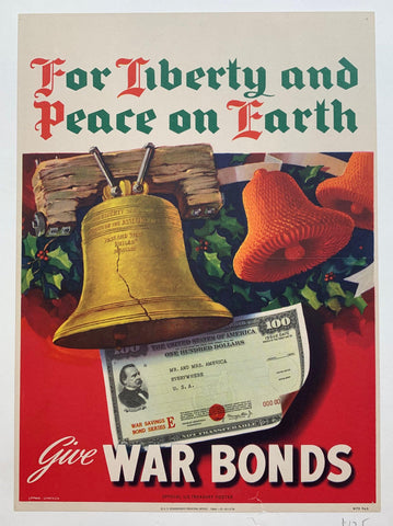 Link to  For Liberty and Peace on Earth Give War BondsUSA, C. 1945  Product