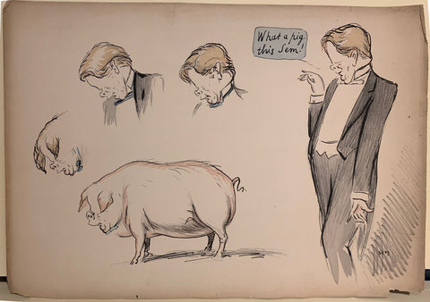 Link to  Sem - "What a pig this Sem!"France, C. 1890  Product