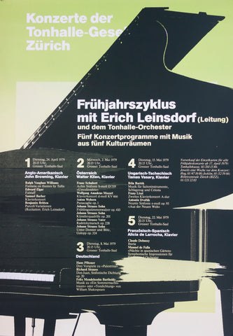 Link to  Konzerte der Tonhalle-Gesellschaft Zürich Fruhjahrszyklus mit Erich LeinsdorfSwitzerland, 1979  Product