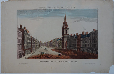 Link to  La Grande Rue Et L'eglise Ste. Marie a Londresc.1865  Product