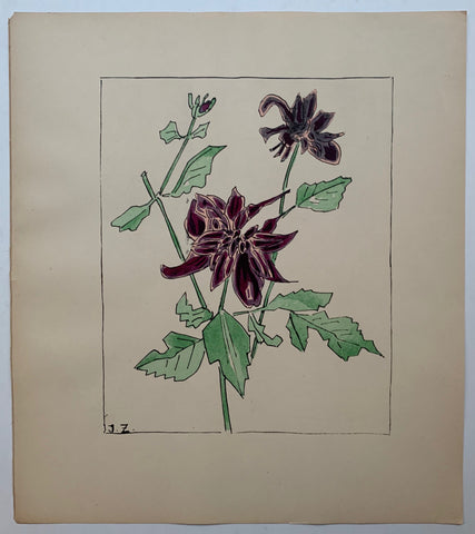 Link to  Purple Flower #12 ✓J.Z, c. 1930  Product