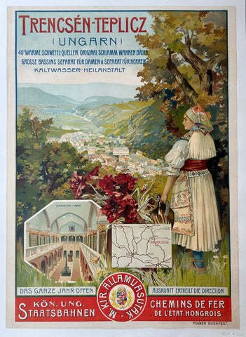 Link to  Trencsén-Teplicz (Ungarn) PosterHungary, c. 1910  Product