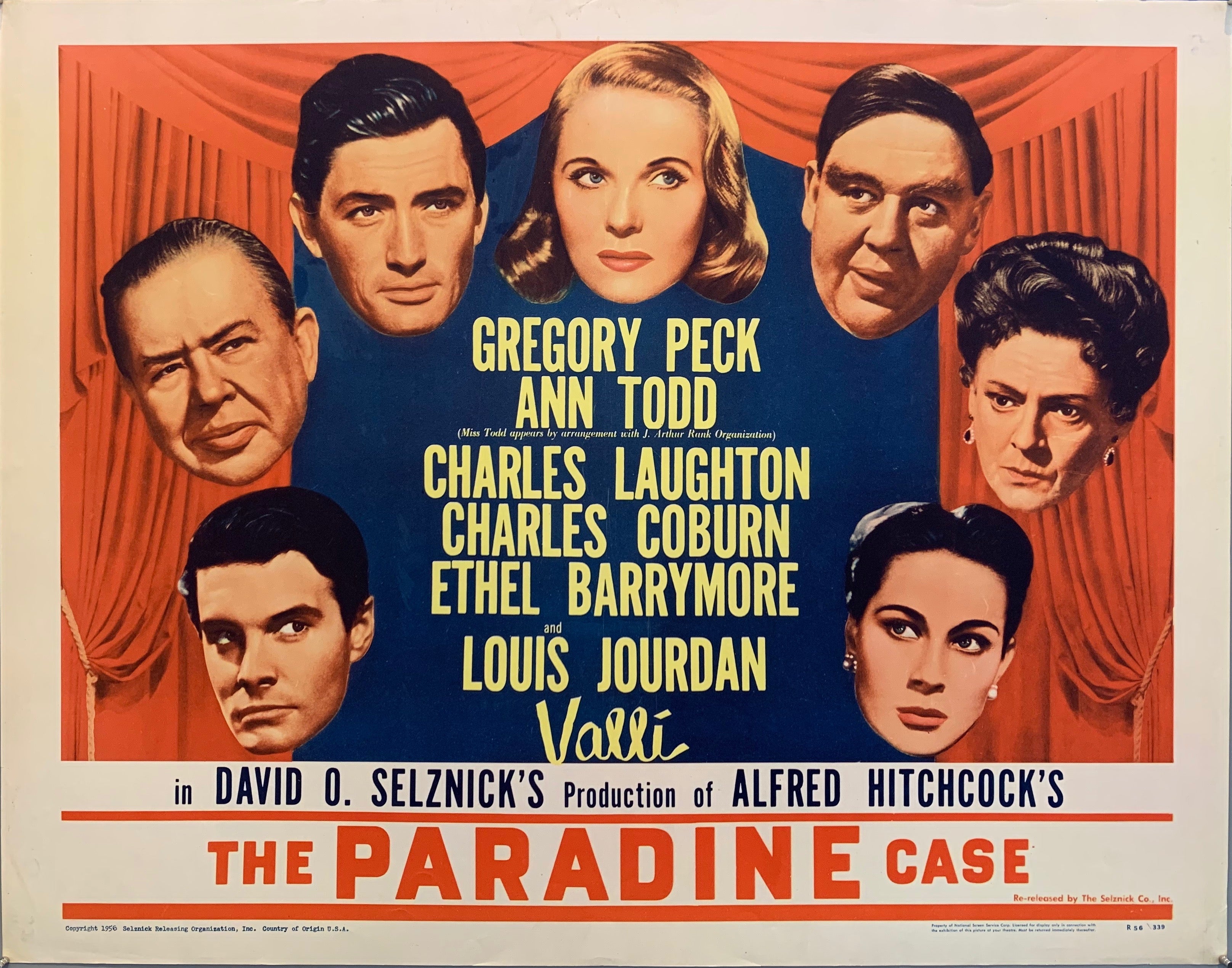The Paradine Case Film Poster