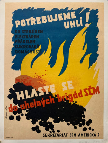 Link to  Potrebujeme Uhlí! PosterCzechoslovakia, 1945  Product