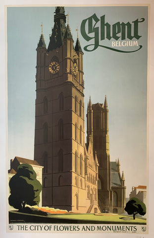 Link to  Ghent Belgium Travel PosterBelgium, 1949  Product