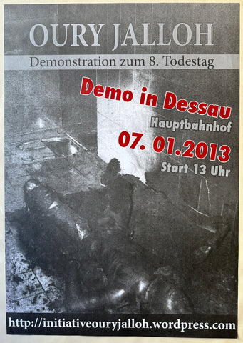 Oury Jalloh Demonstration Poster