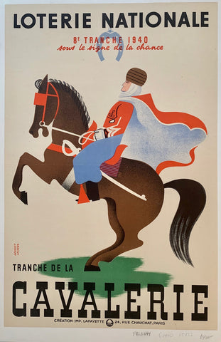 Link to  Loterie Nationale "Horse Soldier"France, 1940  Product