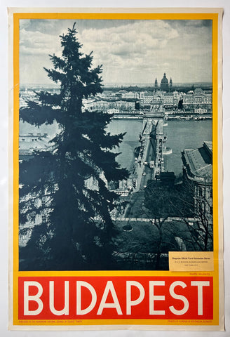 Link to  Budapest Travel PosterHungary, c. 1950s  Product